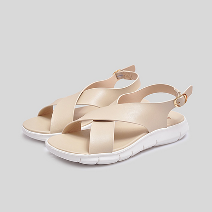 Dép Sandal Biti's Êmbrace Nữ Màu Kem Lợt BEW003100KEL