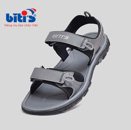 Dép Sandal Nam Biti's - Dép Quai Hậu BRM001700XAD ( Xám Đậm )