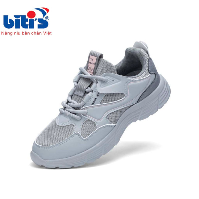 Giày Thể Thao Biti's Helio Teen Nữ Màu Xám BSG008100XAM