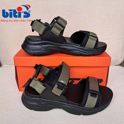 Dép Sandal Nam Biti’s Hunter 2025 Thế Hệ Mới HEM001300REU ( Rêu )