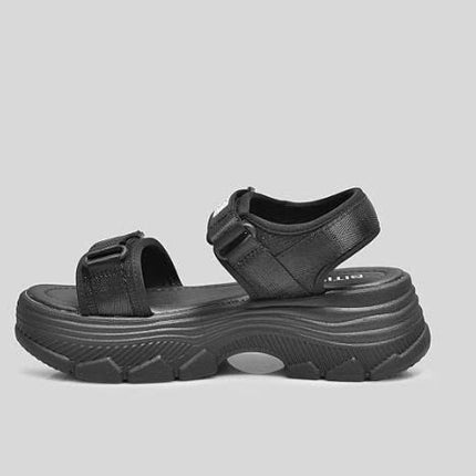 Dép Sandal Biti's Nữ Tăng Chiều Cao 6cm BPW004300DEN ( Đen )