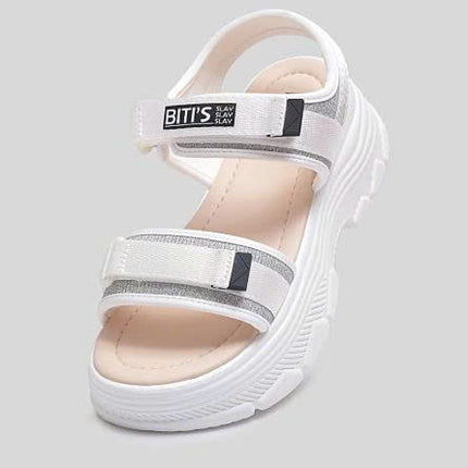 Dép Sandal Biti's Nữ Tăng Chiều Cao 6cm BPW004300TRG ( Trắng )