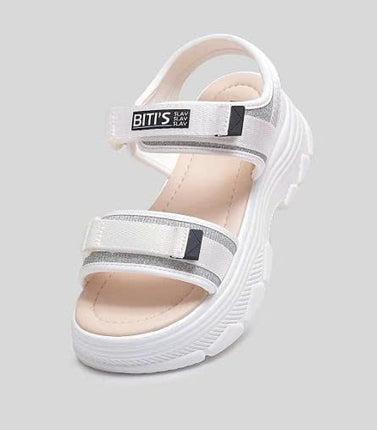 Dép Sandal Biti's Nữ Tăng Chiều Cao 6cm BPW004300TRG ( Trắng )