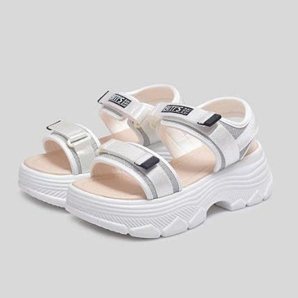 Dép Sandal Biti's Nữ Tăng Chiều Cao 6cm BPW004300TRG ( Trắng )