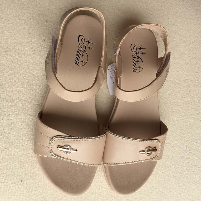 Dép Sandal Si - PU Nữ Biti's BRW000100KEM (Kem)