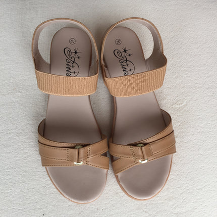 Dép Sandal Si - PU Nữ Biti's BTW000288NAU (Nâu)