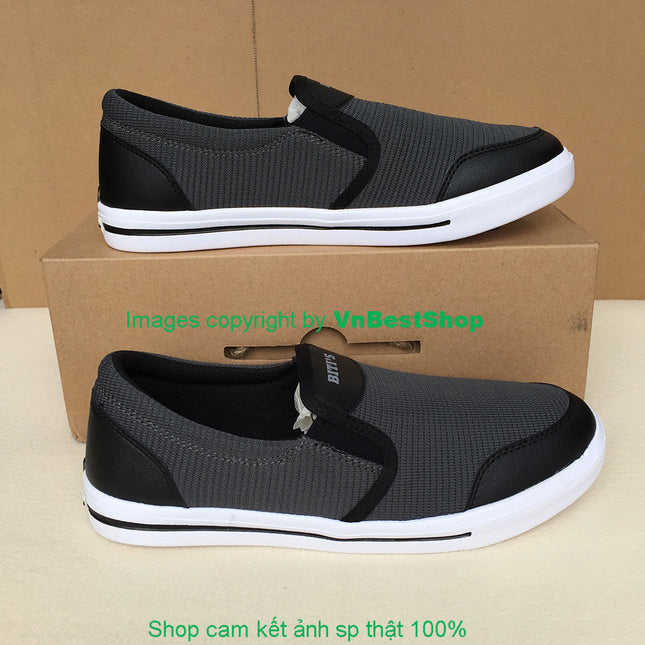Giày Lười Thể Thao Nam Biti's DSM074500XAM (Xám)